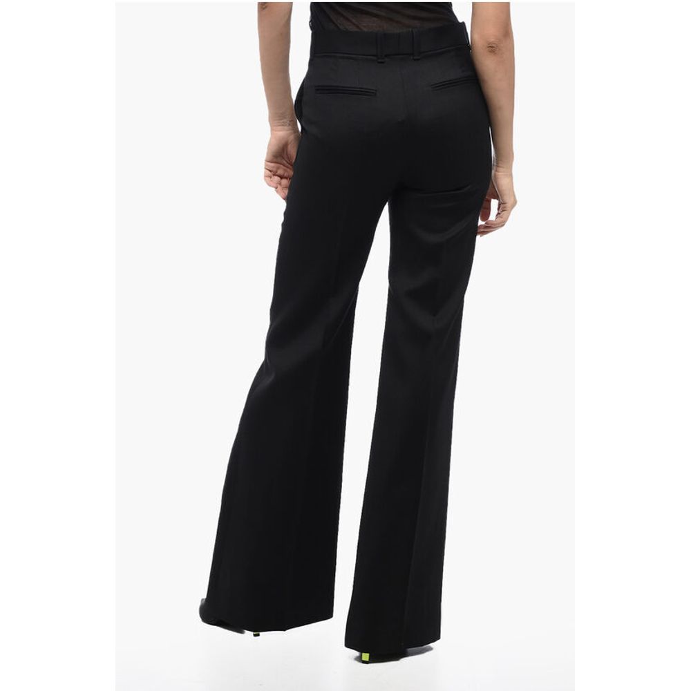 Chloé Hose aus Wolle mit hoher Taille und Schlaghose