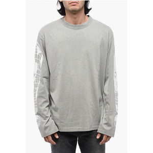 Diesel Bedrucktes T-CRANE LS-L3 T-shirt