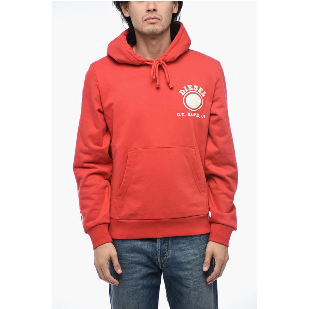 Diesel S-GINN-HOOD-K21 Kapuzen-Sweatshirt mit Logodruck