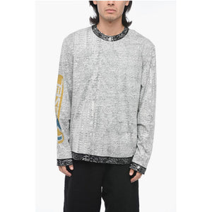 Diesel Bedrucktes T-CRANESIDE Langarm-T-Shirt