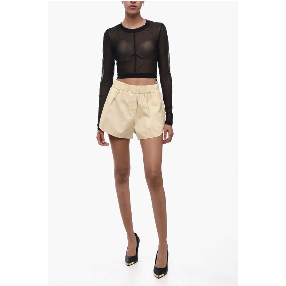 Baumwollshorts mit elastischem Bund