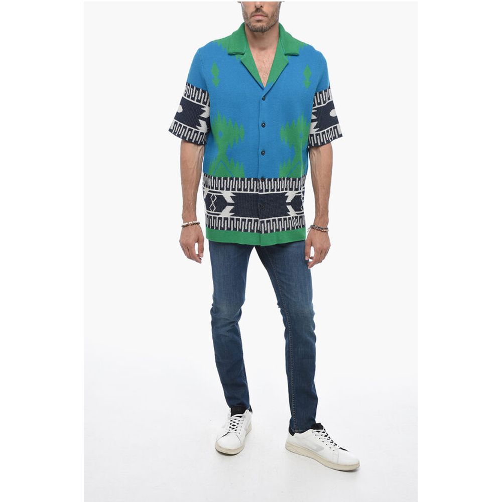 Alanui Kurzärmeliges Jacquard ICON Hemd