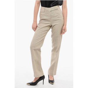 Michael Kors Hopsack Baumwoll-Weitschaft-Hose