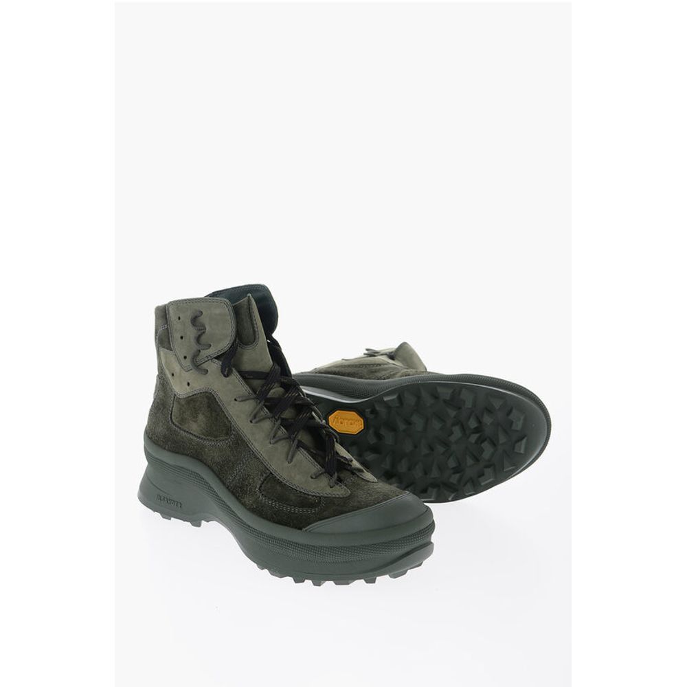 Jil Sander Wildleder-High-Top-Sneakers mit Vibram-Sohlen