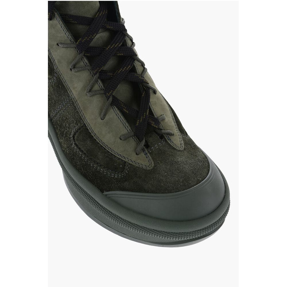 Jil Sander Wildleder-High-Top-Sneakers mit Vibram-Sohlen