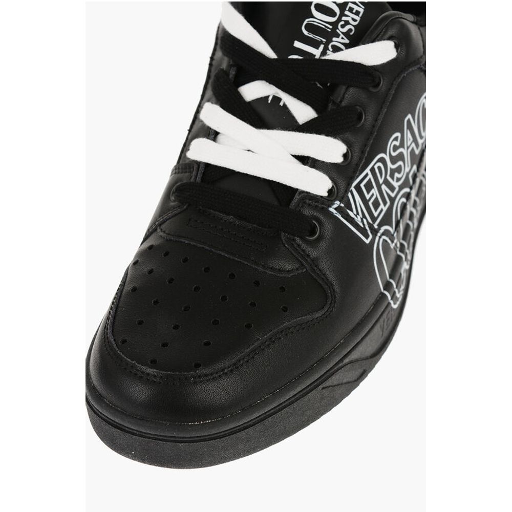 Versace JEANS COUTURE Leder STARLIGHT Low-Top-Sneakers mit Printe