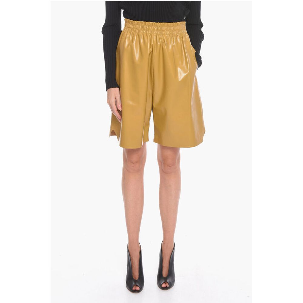 Bottega Veneta Leder SHINY Gaucho Shorts