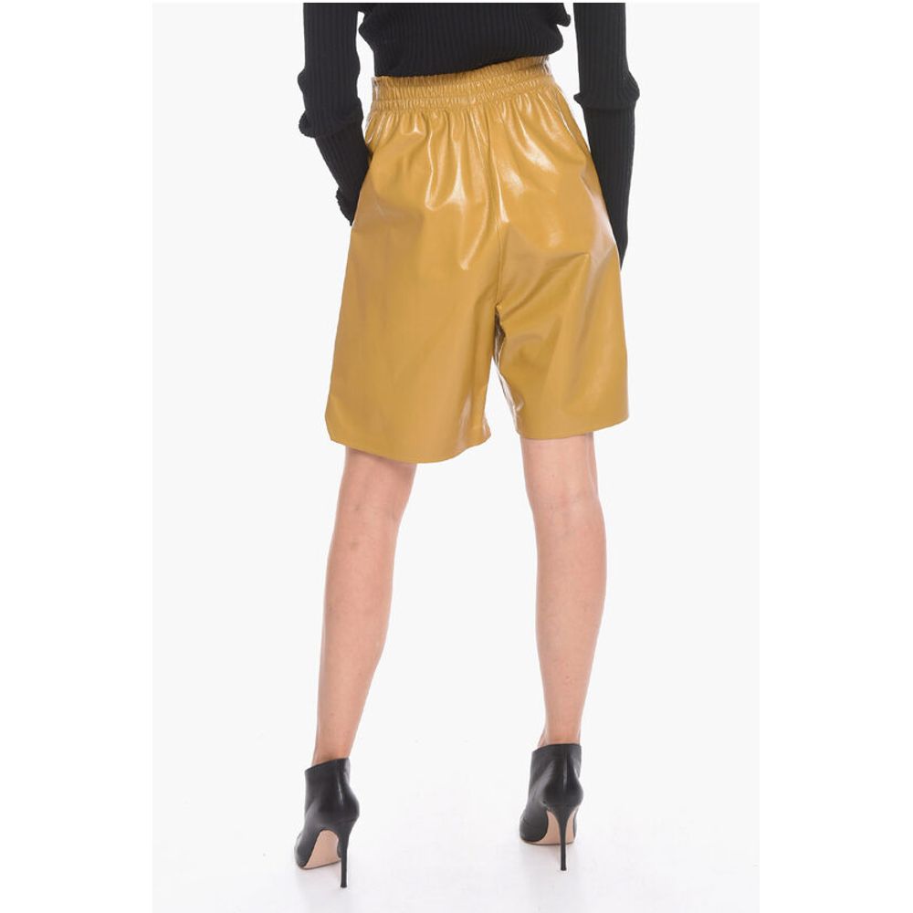 Bottega Veneta Leder SHINY Gaucho Shorts