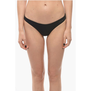 Karl Lagerfeld Unifarbenes Bikini-Unterteil mit Logo-Detail