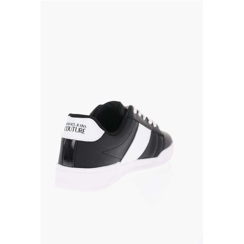 Versace JEANS COUTURE Zweifarbige Leder BROOKLYN Low-Top Sneakers mit
