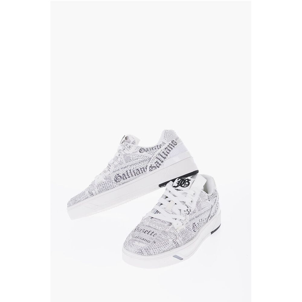 John Galliano GAZETTE Sneakers aus Stoff mit Strass-Verzierung