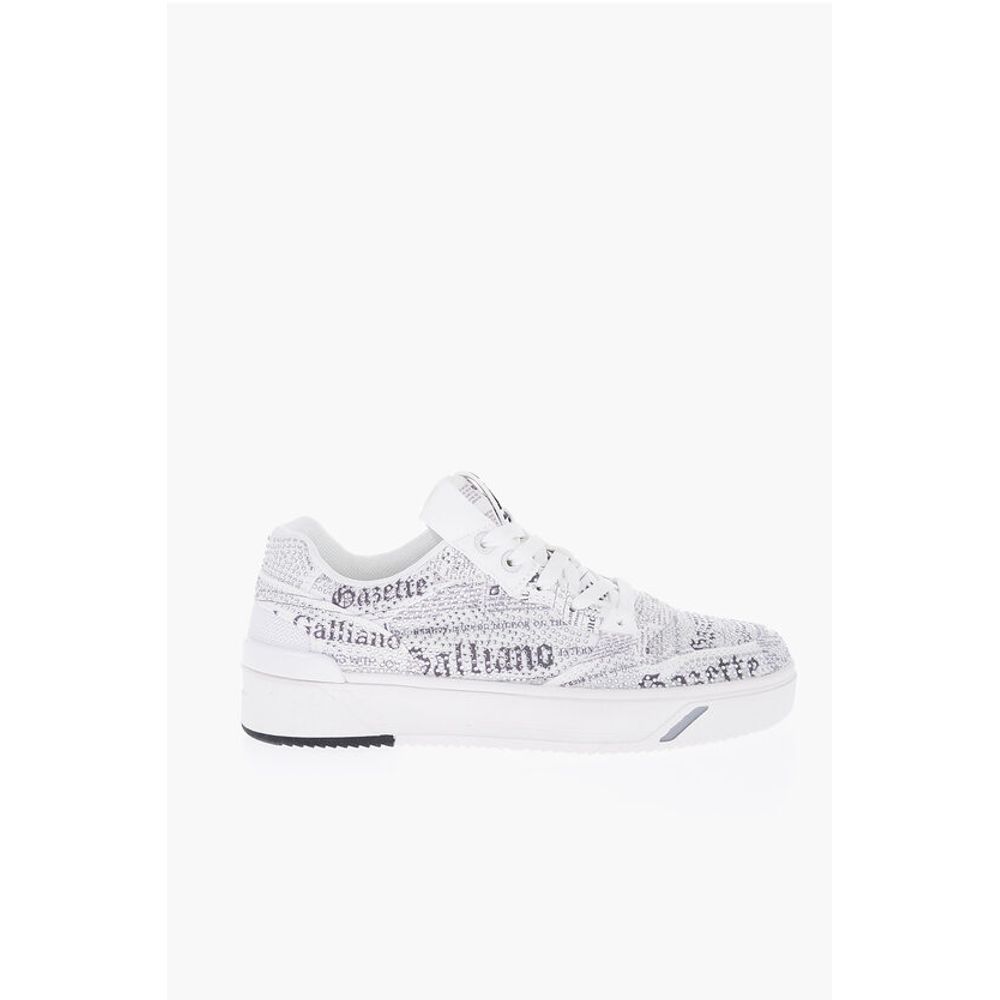 John Galliano GAZETTE Sneakers aus Stoff mit Strass-Verzierung