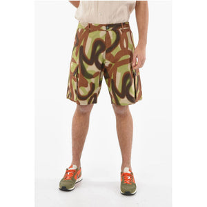 Dsquared² Tarnmuster Cargo Shorts mit elastischem Bund