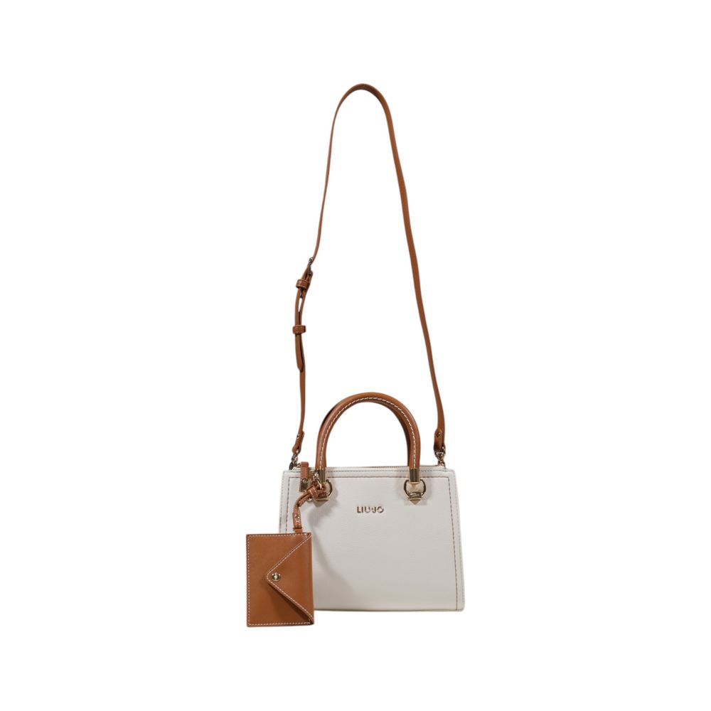Liu Jo Cremefarbene Polyethylen-Handtasche