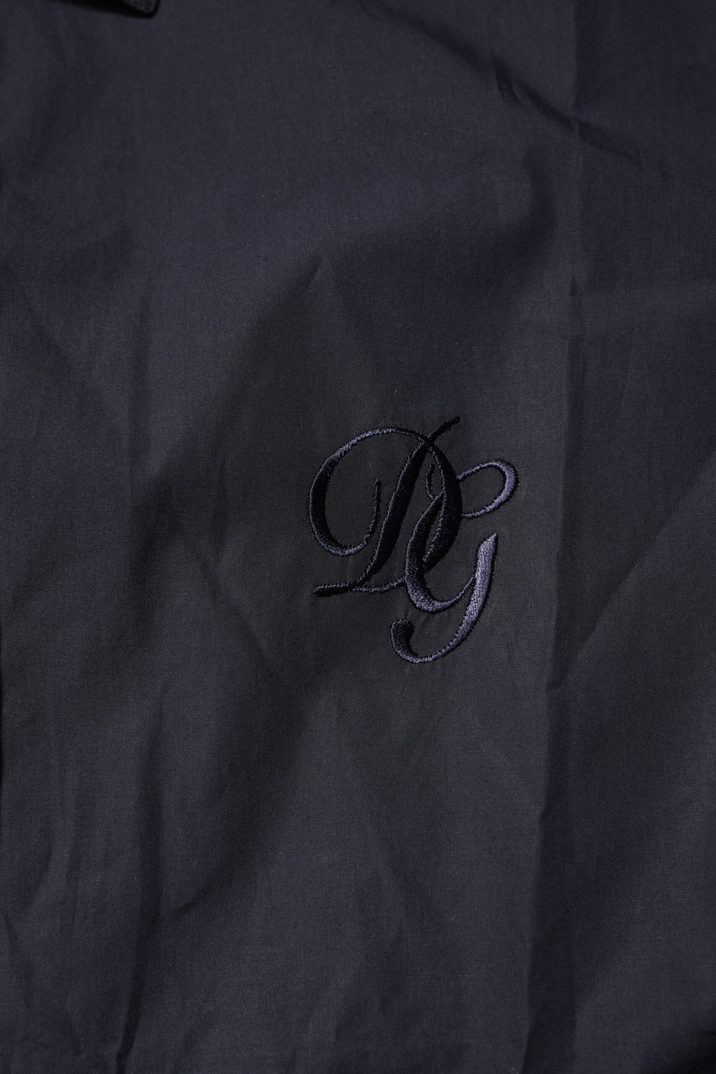 Dolce & Gabbana Dunkelblaues MARTINI Kleid Formales Hemd aus Baumwolle
