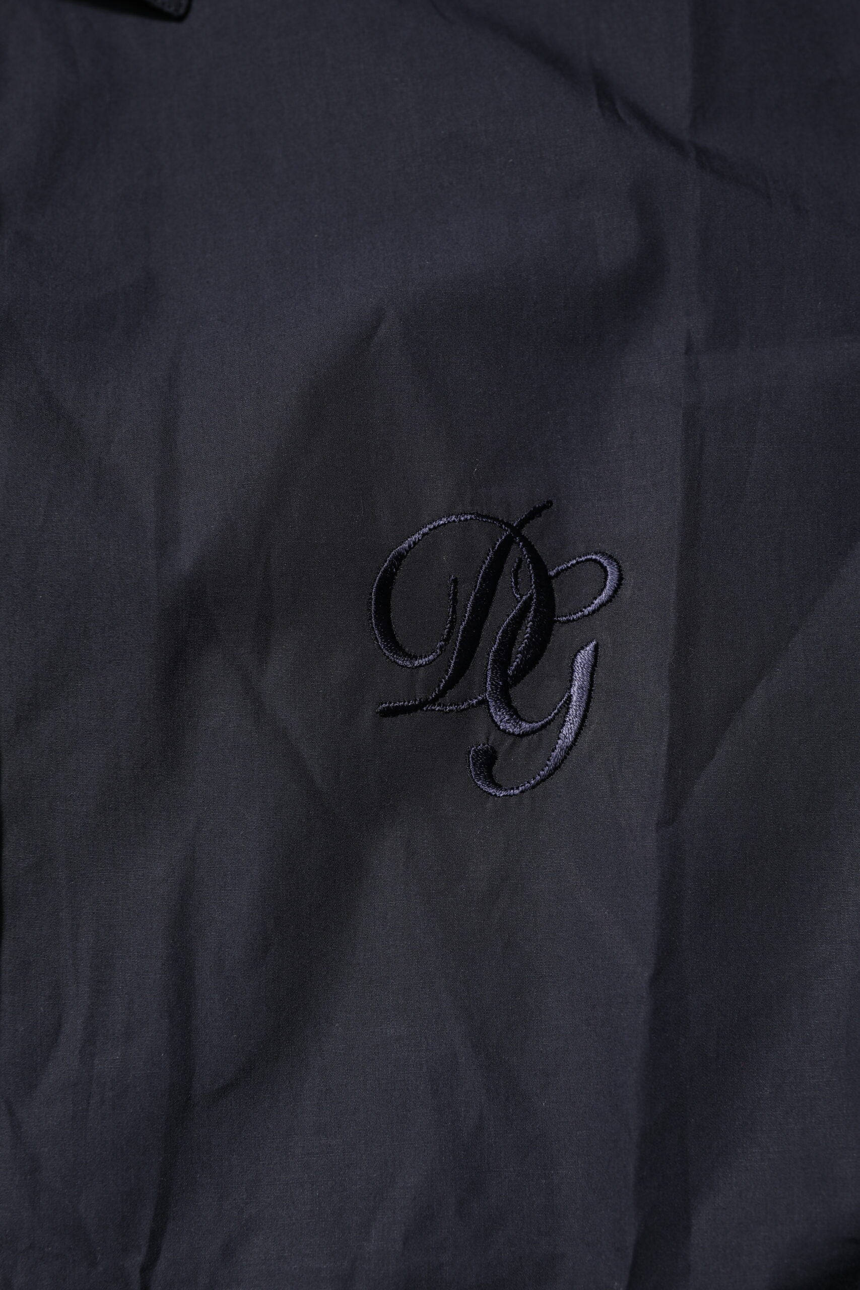 Dolce & Gabbana Dunkelblaues MARTINI Kleid Formales Hemd aus Baumwolle