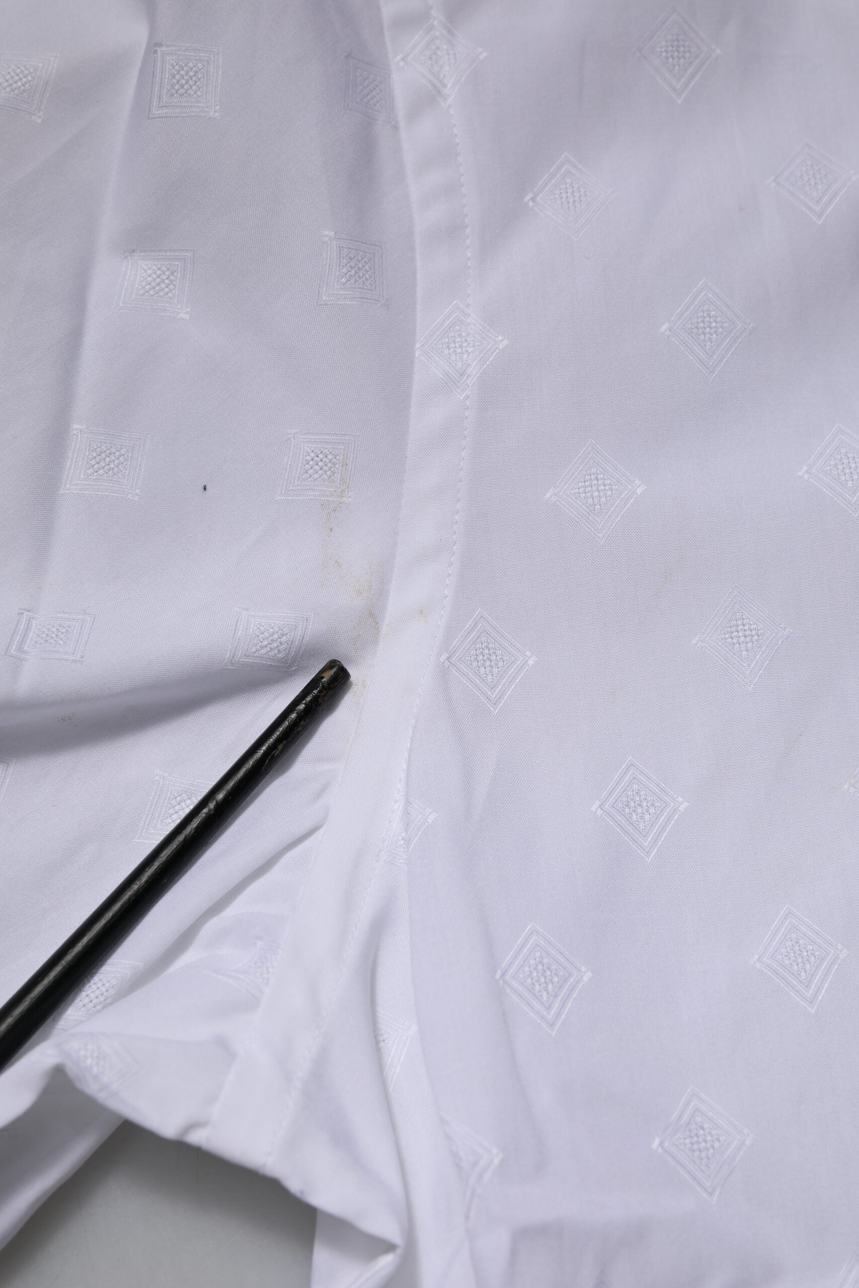 Dolce & Gabbana Weißes Lätzchen Baumwoll-Popeline GOLD Formelles Hemd