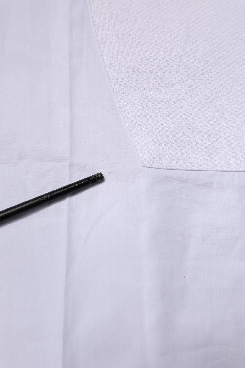 Dolce & Gabbana Weißes Lätzchen Baumwoll-Popeline GOLD Formelles Hemd