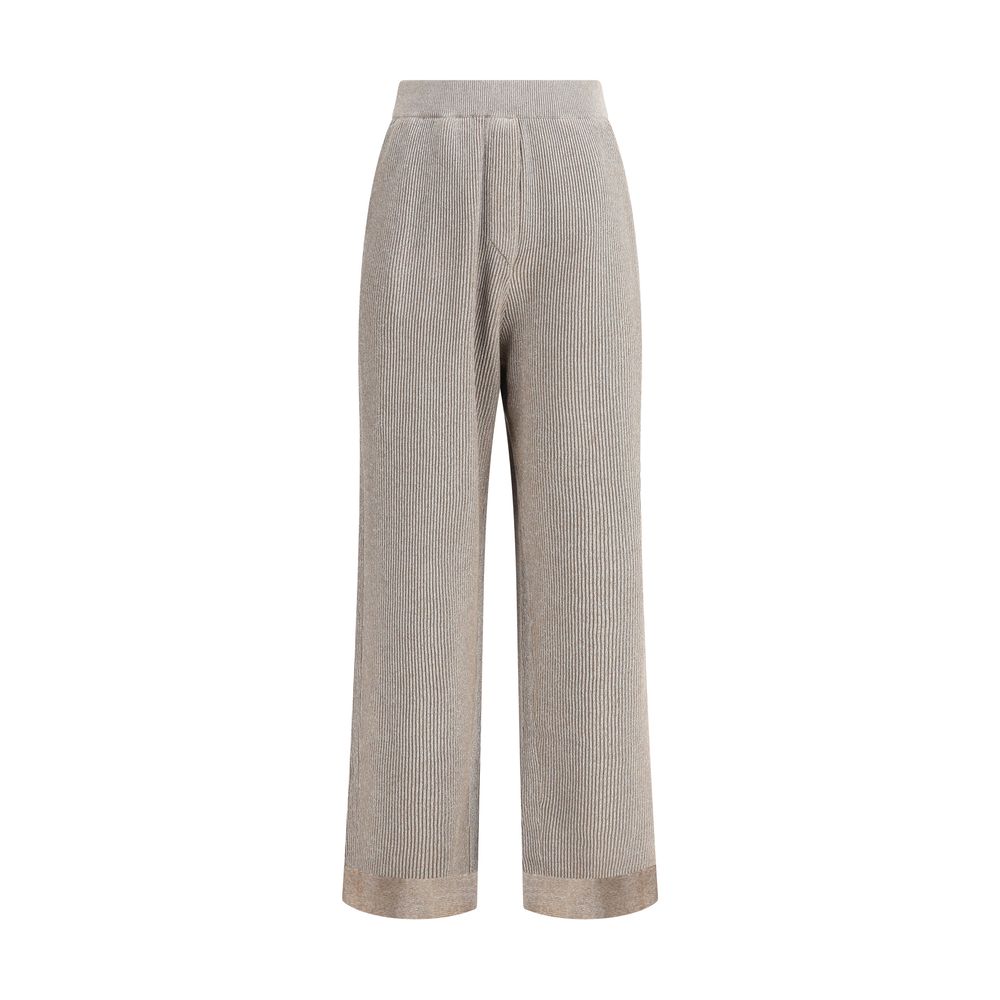 Brunello Cucinelli Gerippte Lurex-Hose