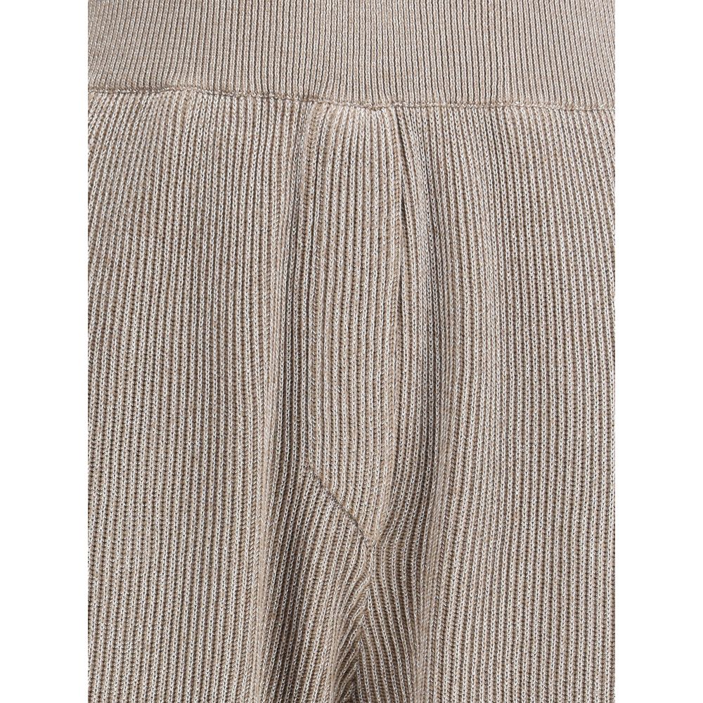 Brunello Cucinelli Gerippte Lurex-Hose