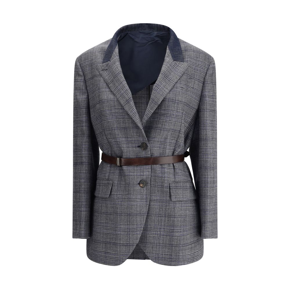 Brunello Cucinelli Blazer mit Prince-of-Wales-Muster