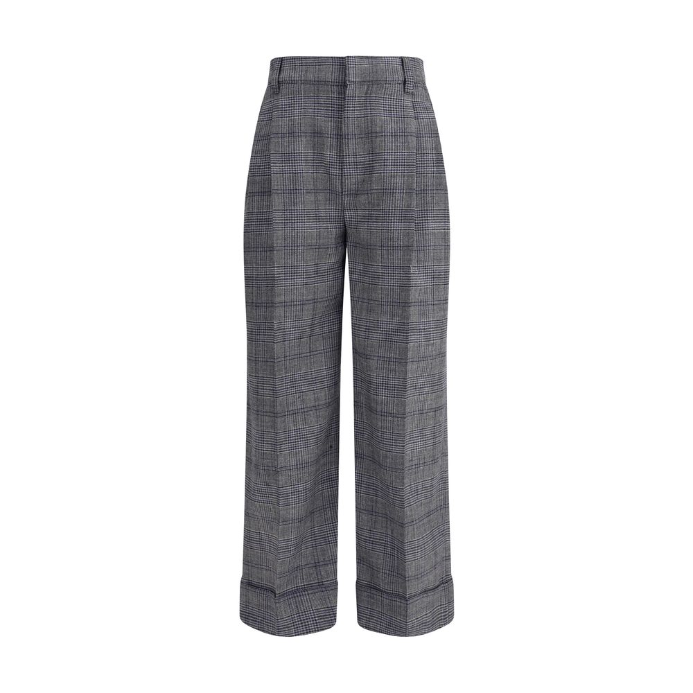 Brunello Cucinelli Prinz von Wales gemusterte Hose