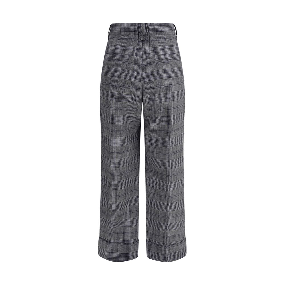 Brunello Cucinelli Prinz von Wales gemusterte Hose