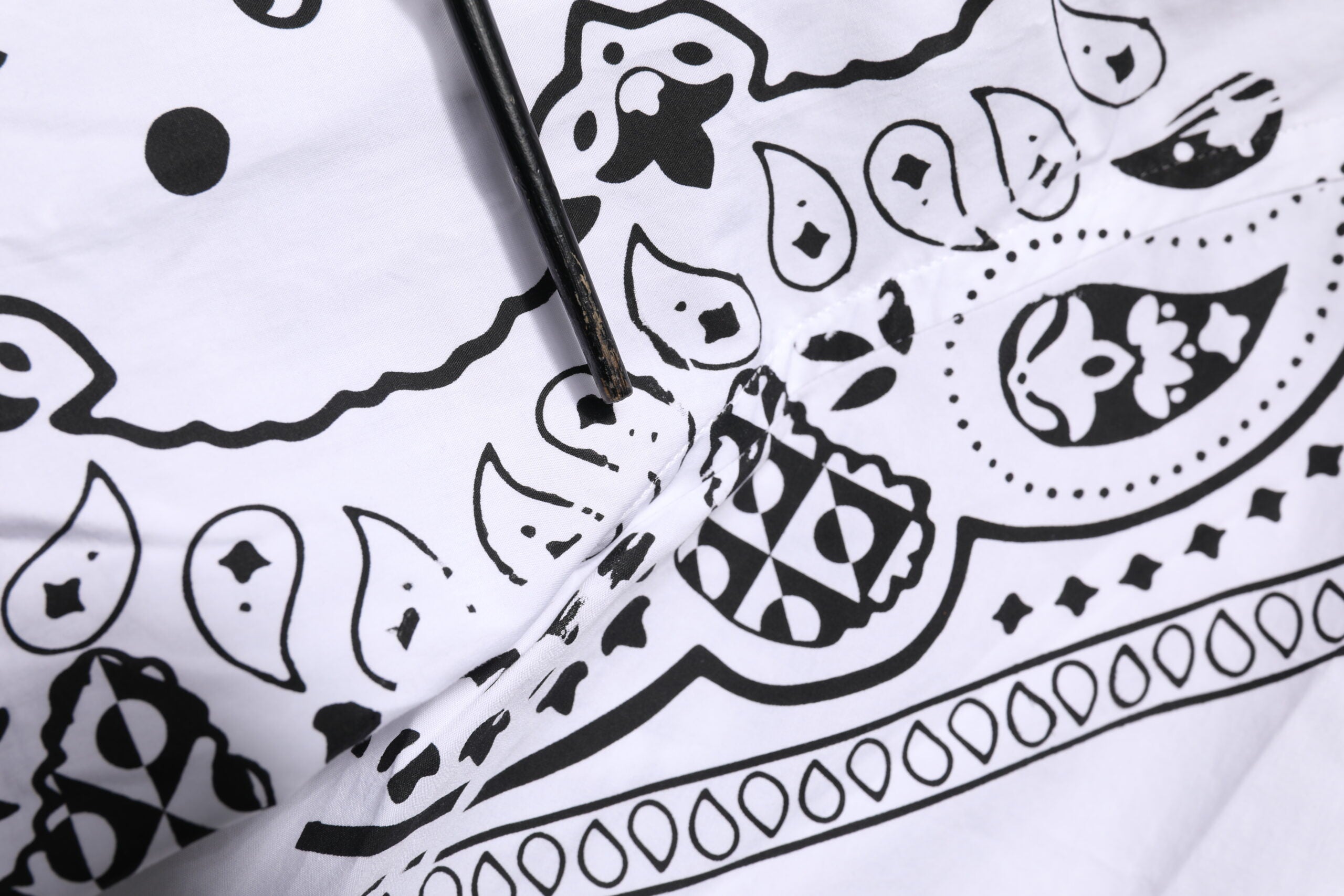 Dolce & Gabbana Weißes MARTINI Hemd mit Bandana-Druck