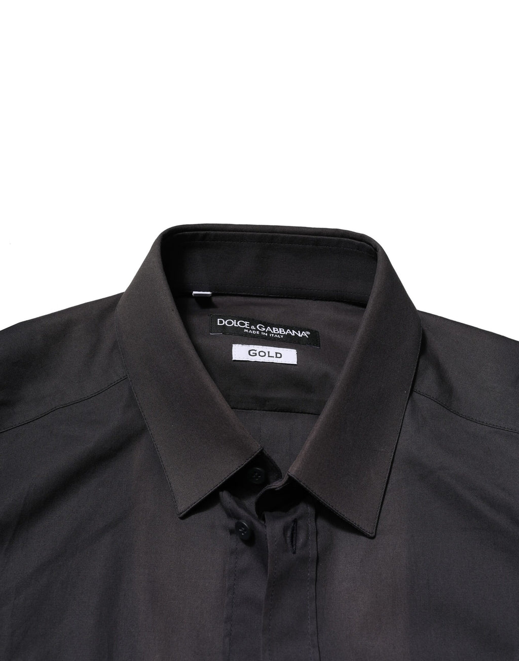 Dolce & Gabbana Blaue Baumwolle GOLD Lange Ärmel Formales Hemd