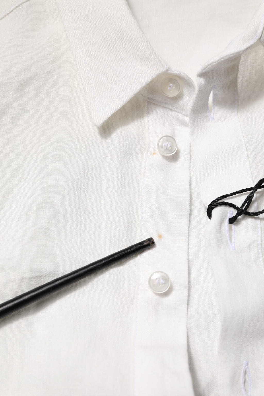 Dolce & Gabbana Weißes DG Crown Embellish Kleid Formales Hemd