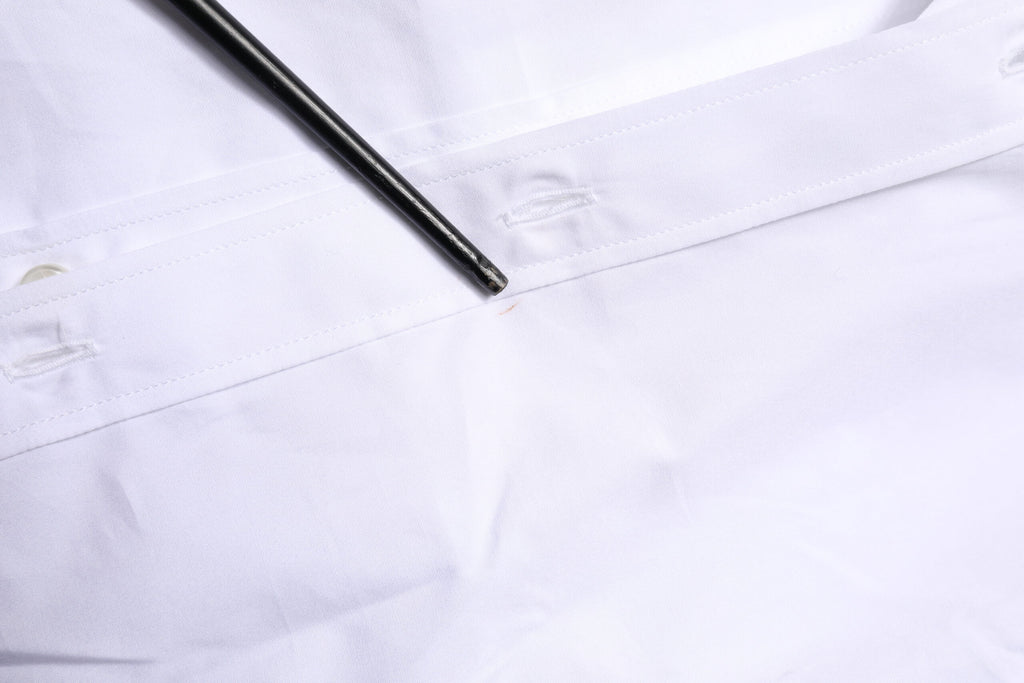 Dolce & Gabbana Weißes langärmeliges Hemd aus Baumwolle GOLD Formal