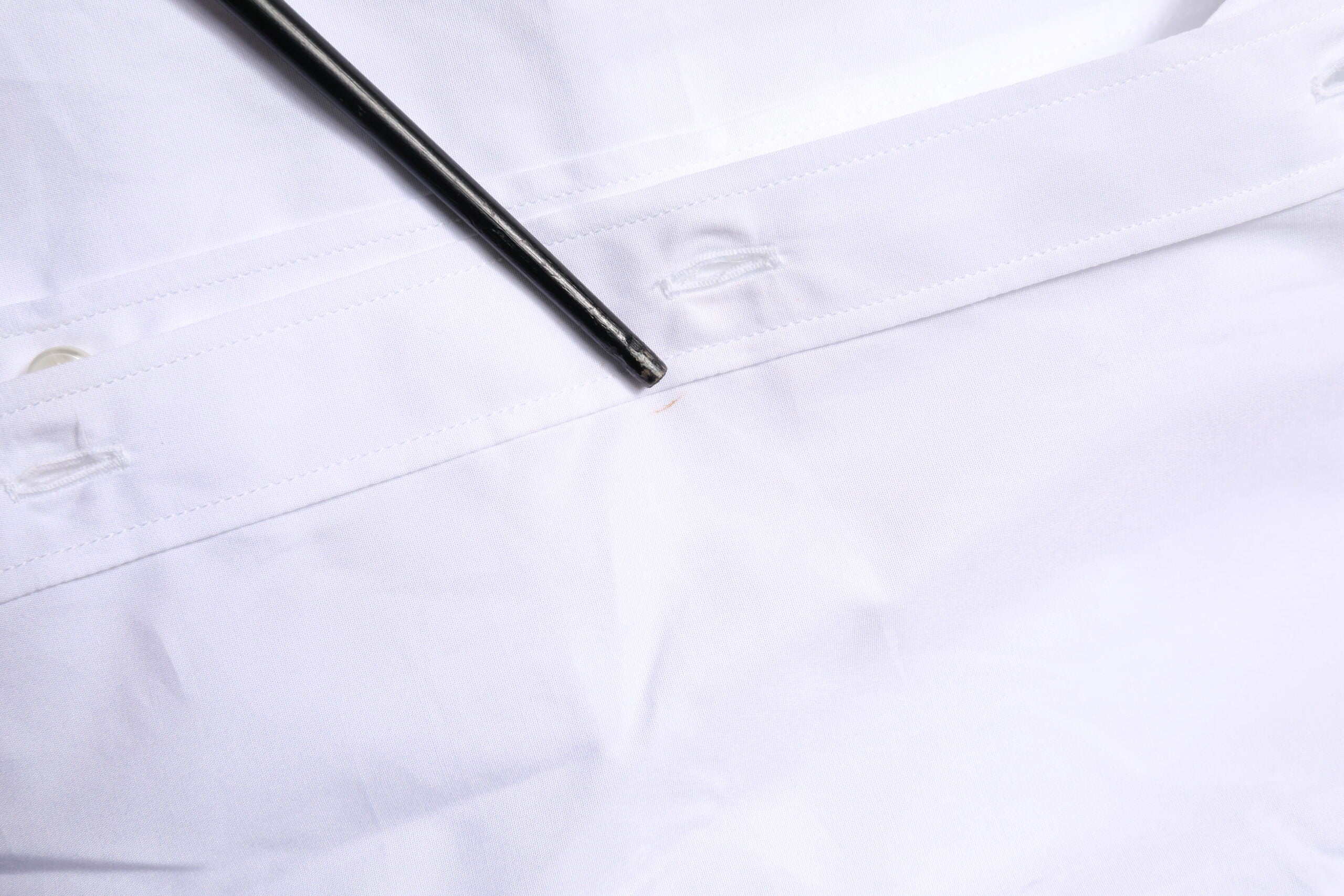 Dolce & Gabbana Weißes langärmeliges Hemd aus Baumwolle GOLD Formal