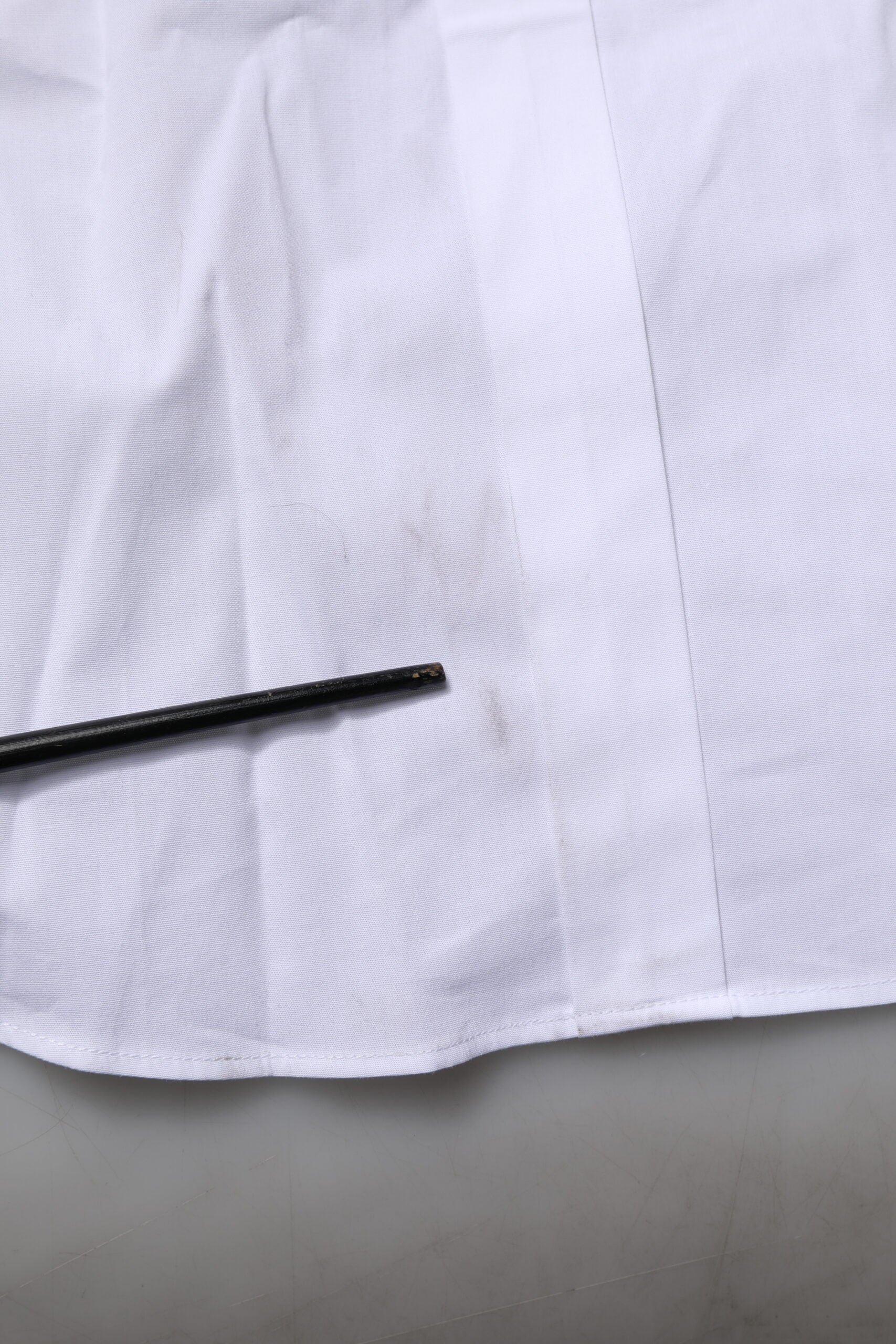 Dolce & Gabbana Weißes langärmeliges Hemd aus Baumwolle GOLD Formal