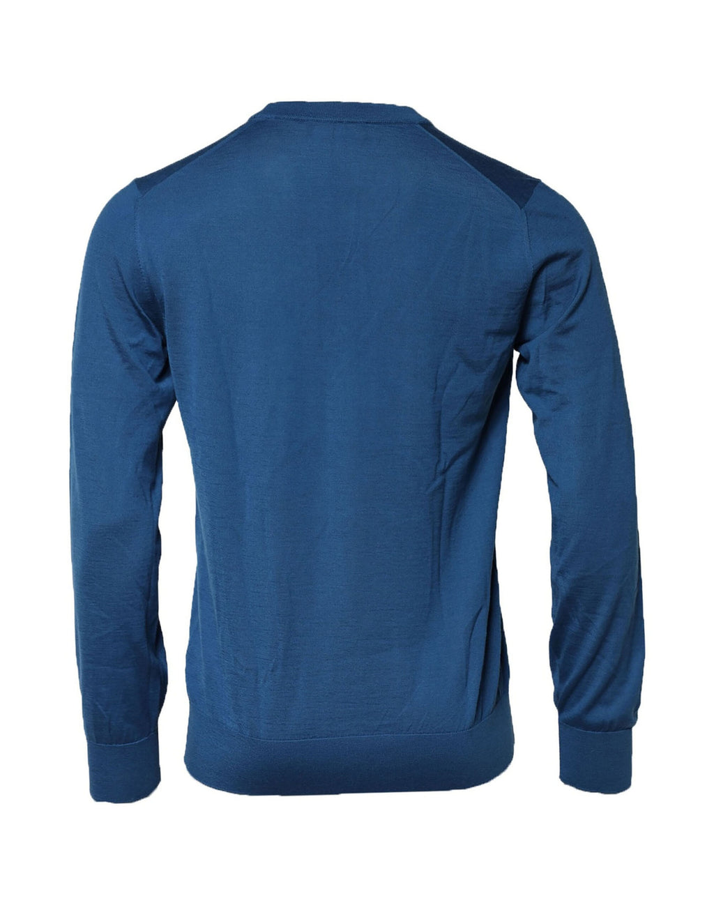 Dolce & Gabbana Blaues Kaschmir-Rundhals-Sweatshirt Pullover