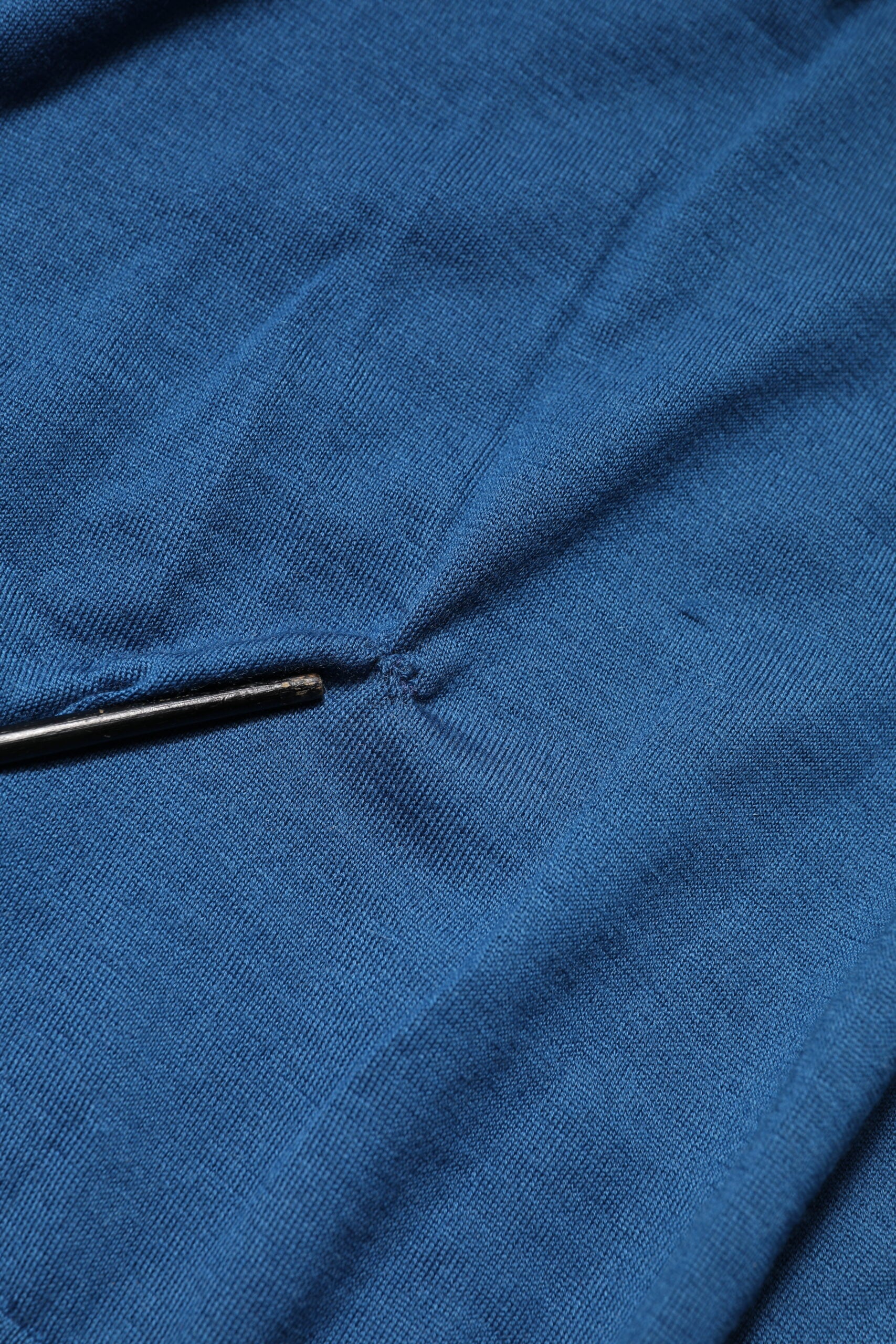 Dolce & Gabbana Blaues Kaschmir-Rundhals-Sweatshirt Pullover