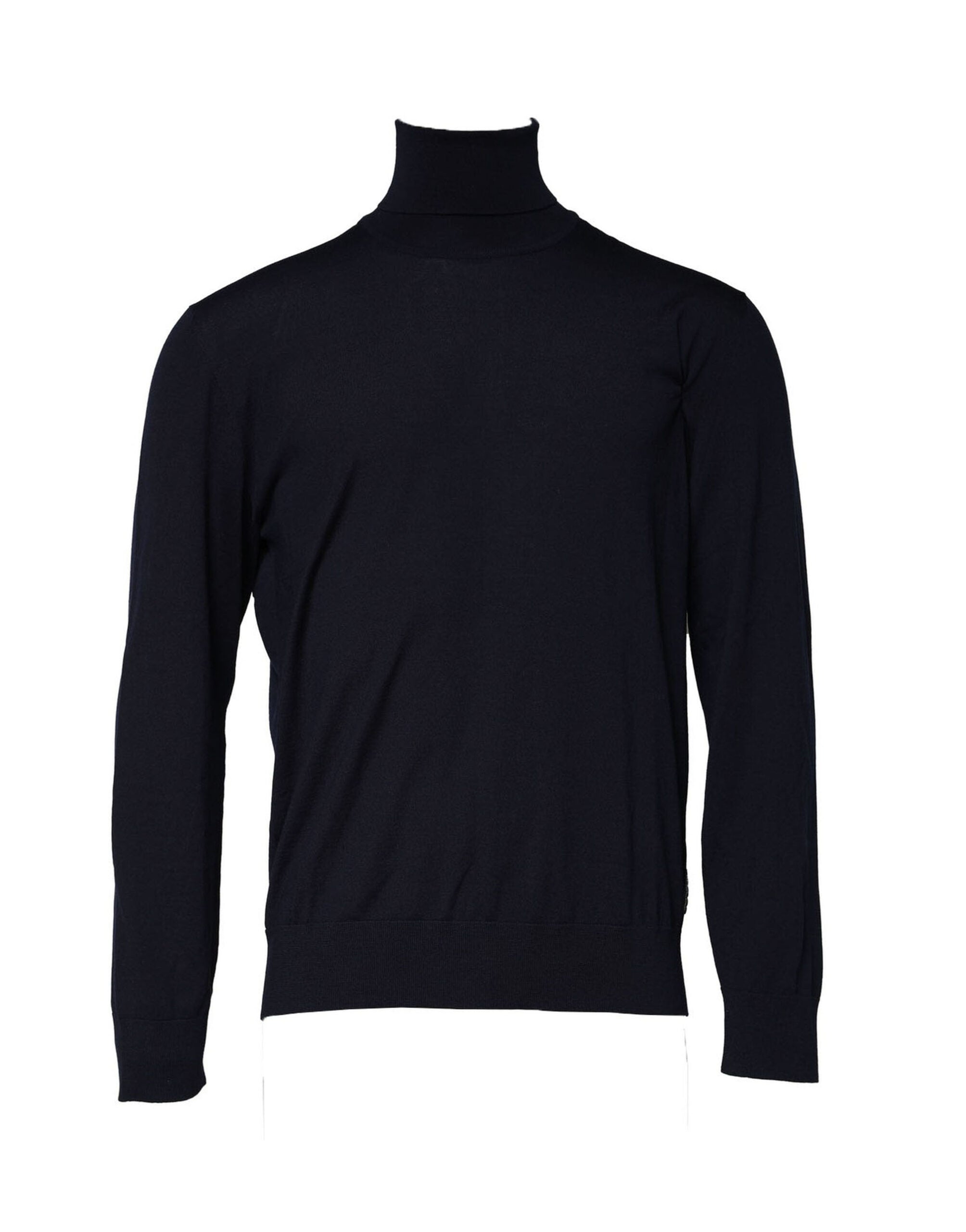 Dolce & Gabbana Blauer langärmeliger Rollkragenpullover