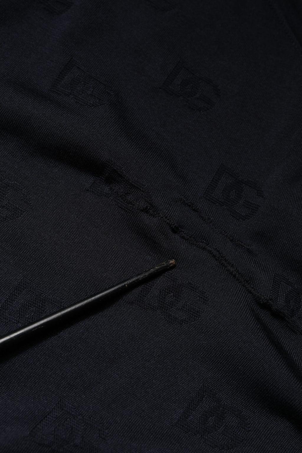 Dolce & Gabbana Schwarzes Seiden-Rundhals-Sweatshirt Pullover