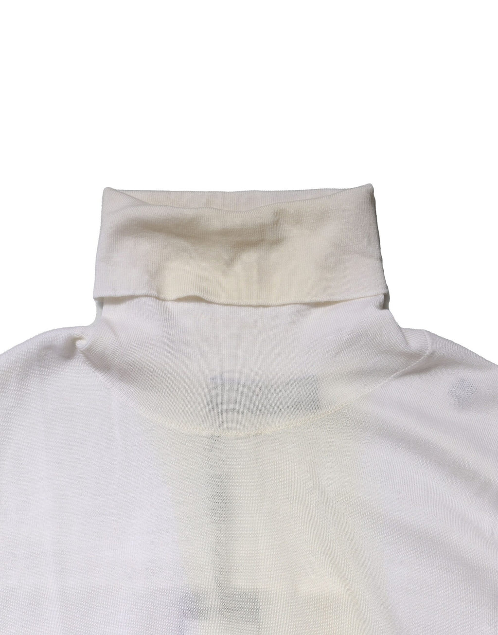 Dolce & Gabbana Weißer Woll-Rollkragenpullover für Männer Pullover