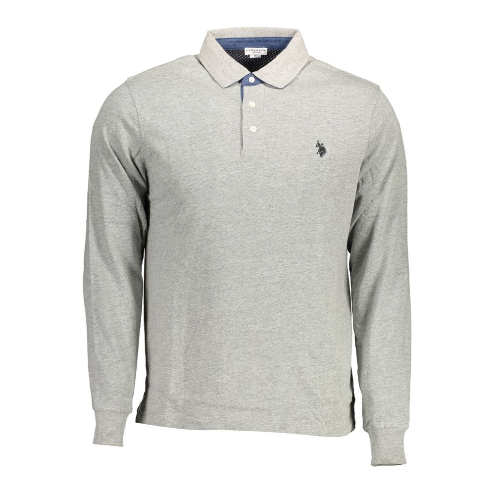 U.S. POLO ASSN. Braunes Baumwoll-Polohemd für Männer