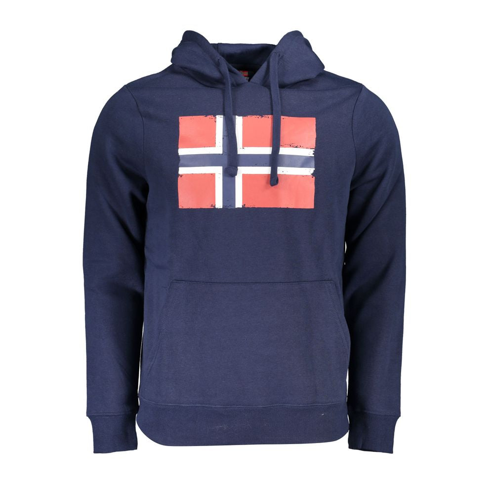 Norway 1963 Blauer Baumwollpullover für Männer