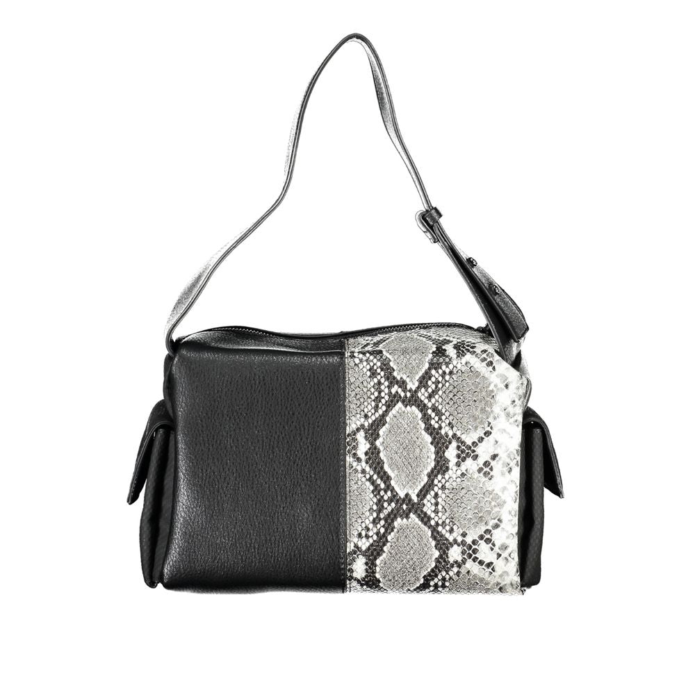 Desigual Schwarze Polyethylen-Handtasche
