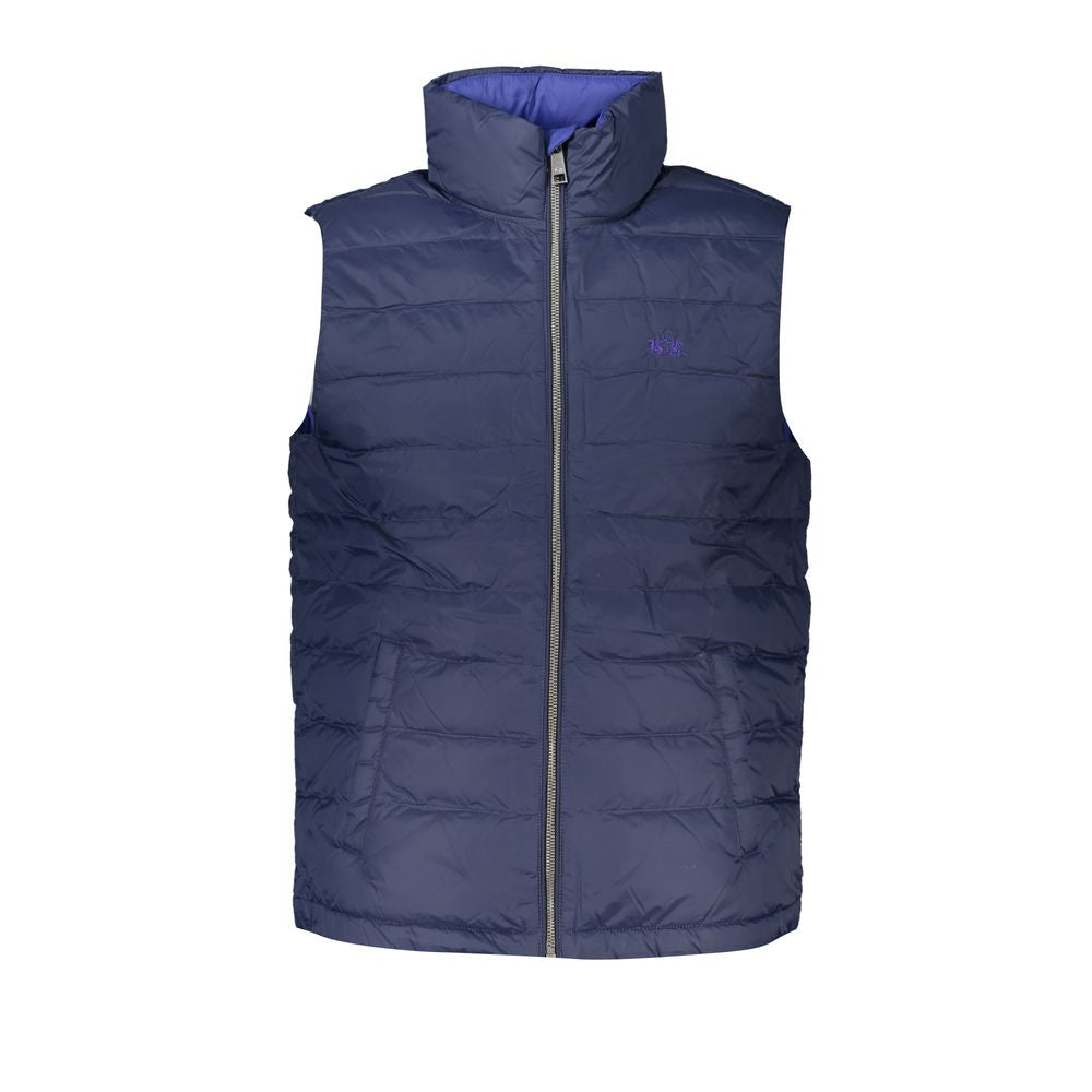 La Martina Blaue Polyamid-Herrenjacke