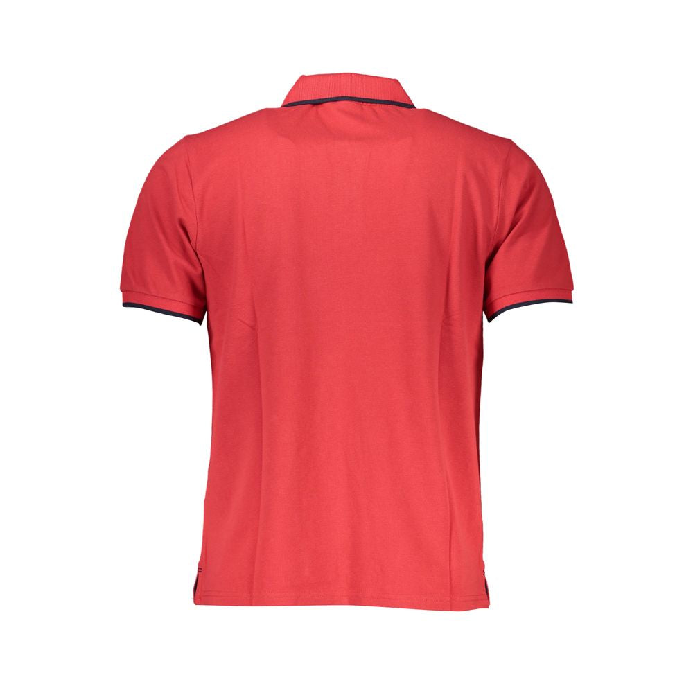 North Sails Rotes Baumwoll-Poloshirt