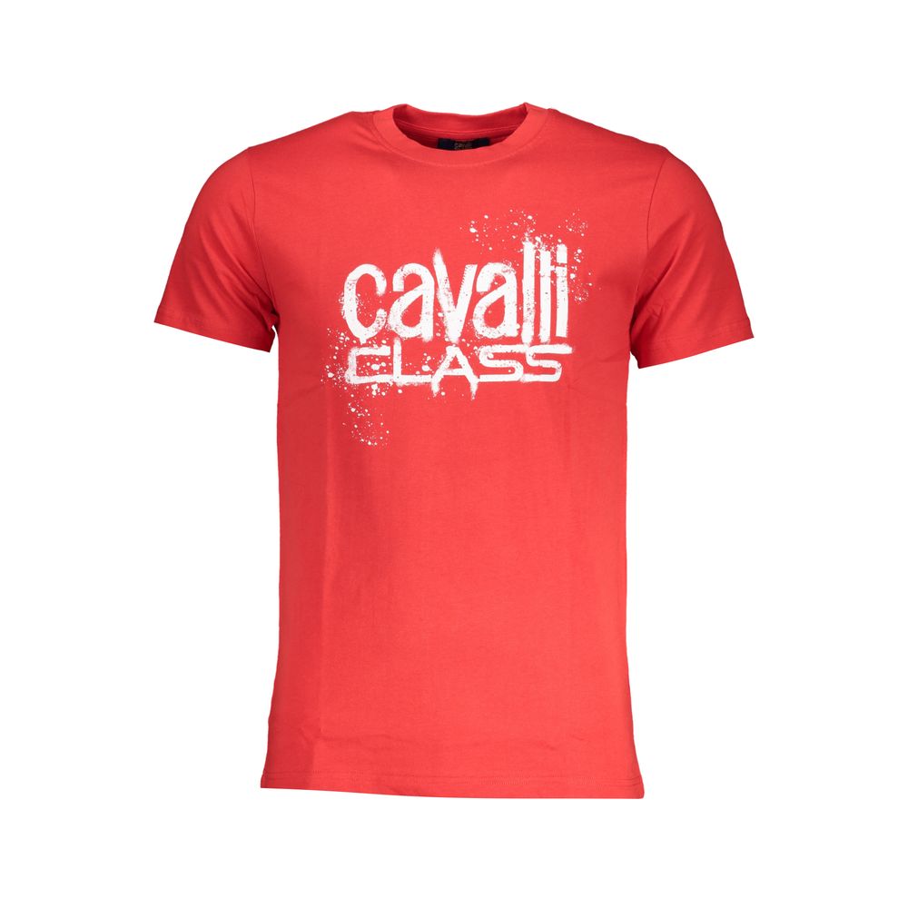 Cavalli Class T-Shirt aus roter Baumwolle