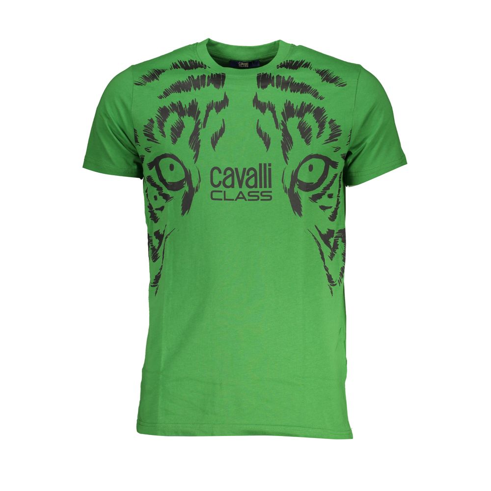 Cavalli Class T-Shirt aus grüner Baumwolle