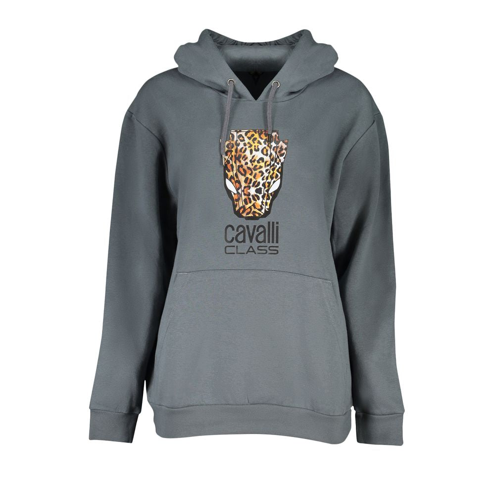 Cavalli Class Brauner Baumwollpullover für Frauen