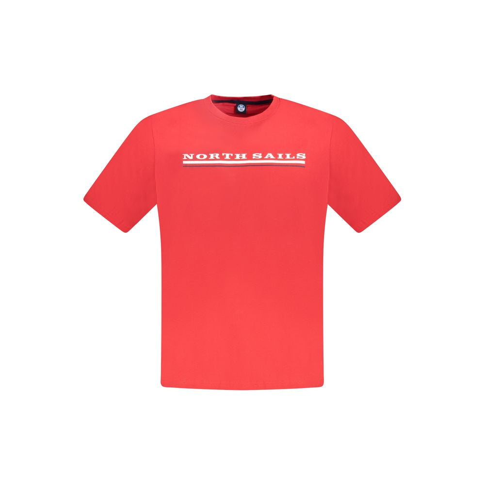 North Sails Rotes Baumwolle Männer TShirt