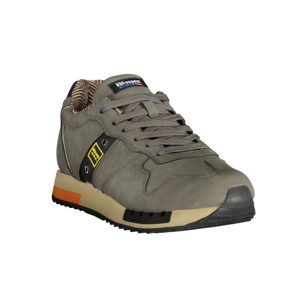 Blauer Graue Polyethylen Herren Sneaker