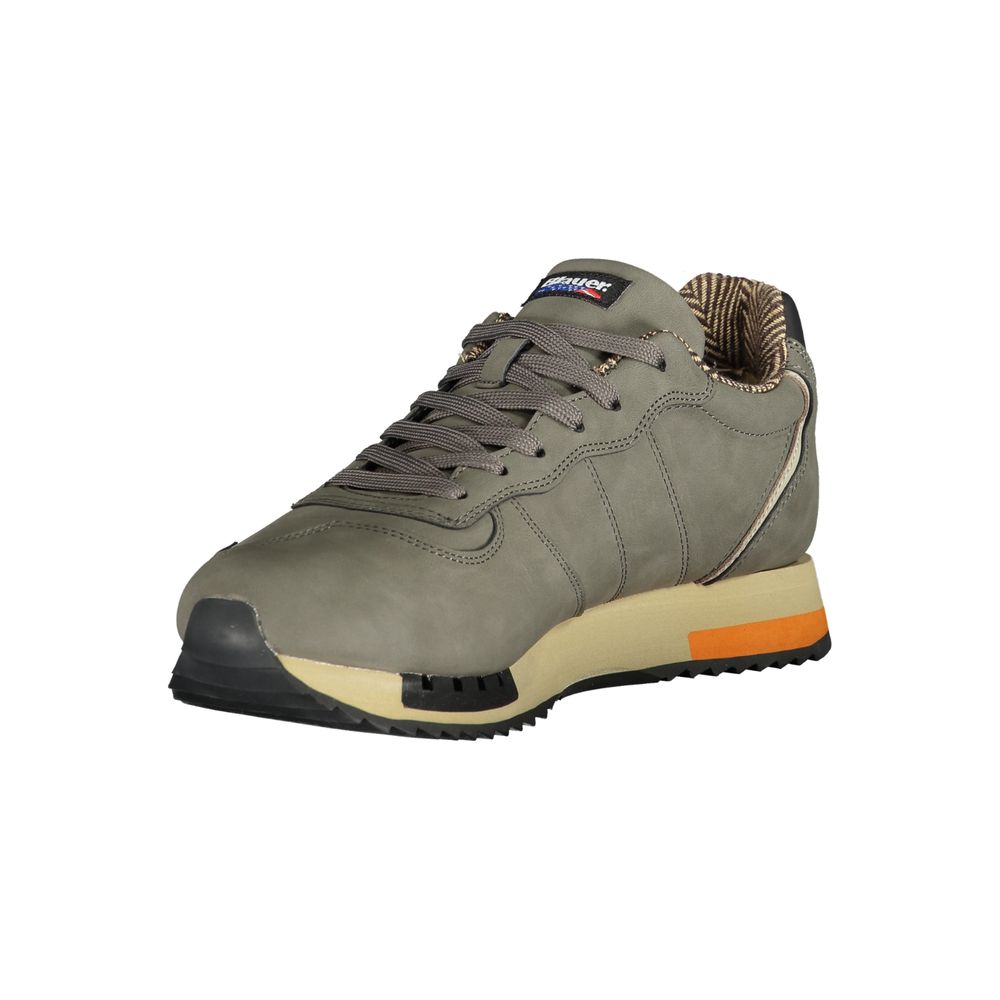 Blauer Graue Polyethylen Herren Sneaker