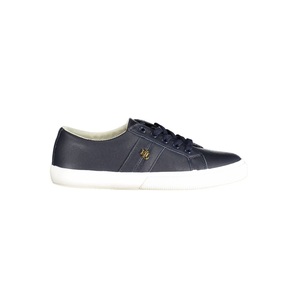 Ralph Lauren Blaue Leder Damen Sneaker